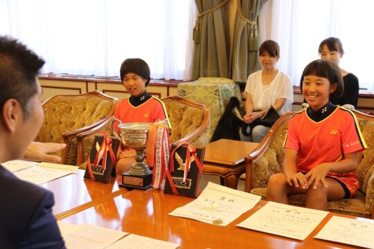 目標はベスト8　全日本小学生ソフトテニス選手権大会に出場