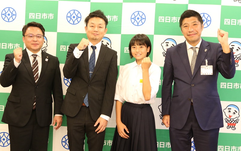 陸上ジュニアオリンピックに出場　山手中2年の上野さん