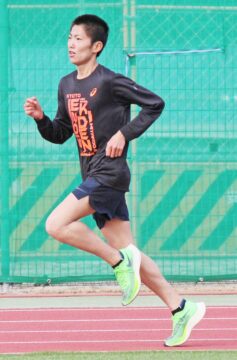 ここぞの集中力期待　伊賀白鳳高校3年佐伯陽生君