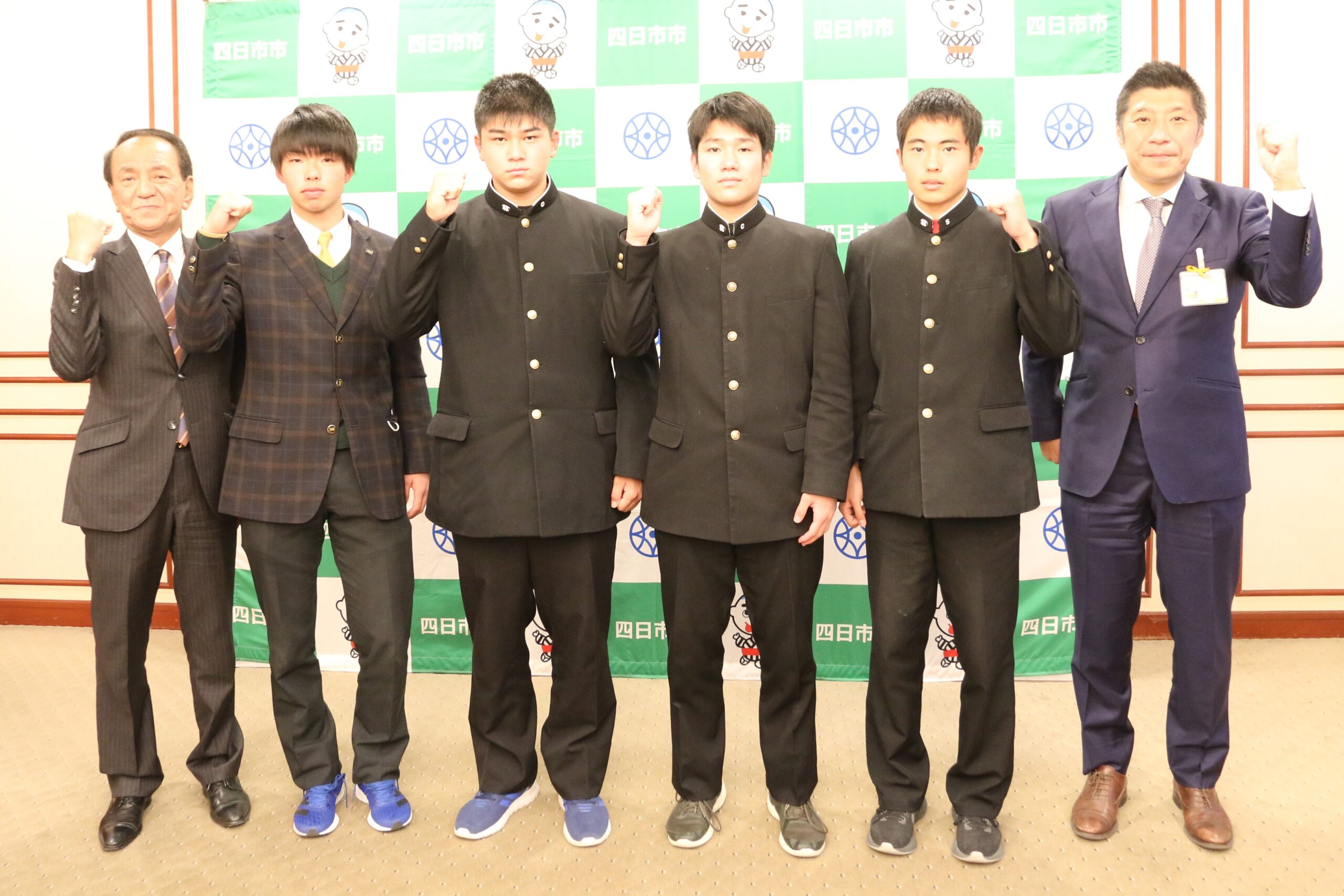 冬季開催全国大会出場高校が表敬訪問　意気込みなど話す
