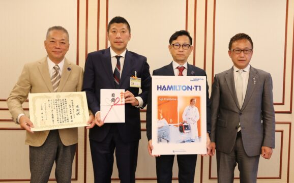 人工呼吸器を市へ寄贈　四日市西ロータリークラブ