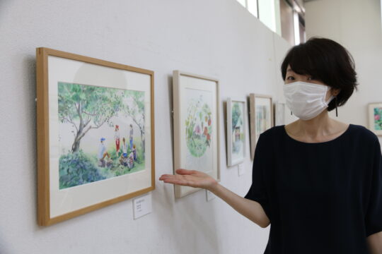 作品から「ストーリー」感じて　伊達さんが展覧会　6月13日まで