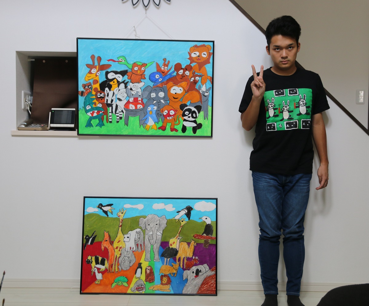 「たくさんの人に作品を」　四日市市在住の山内さんが初の個展