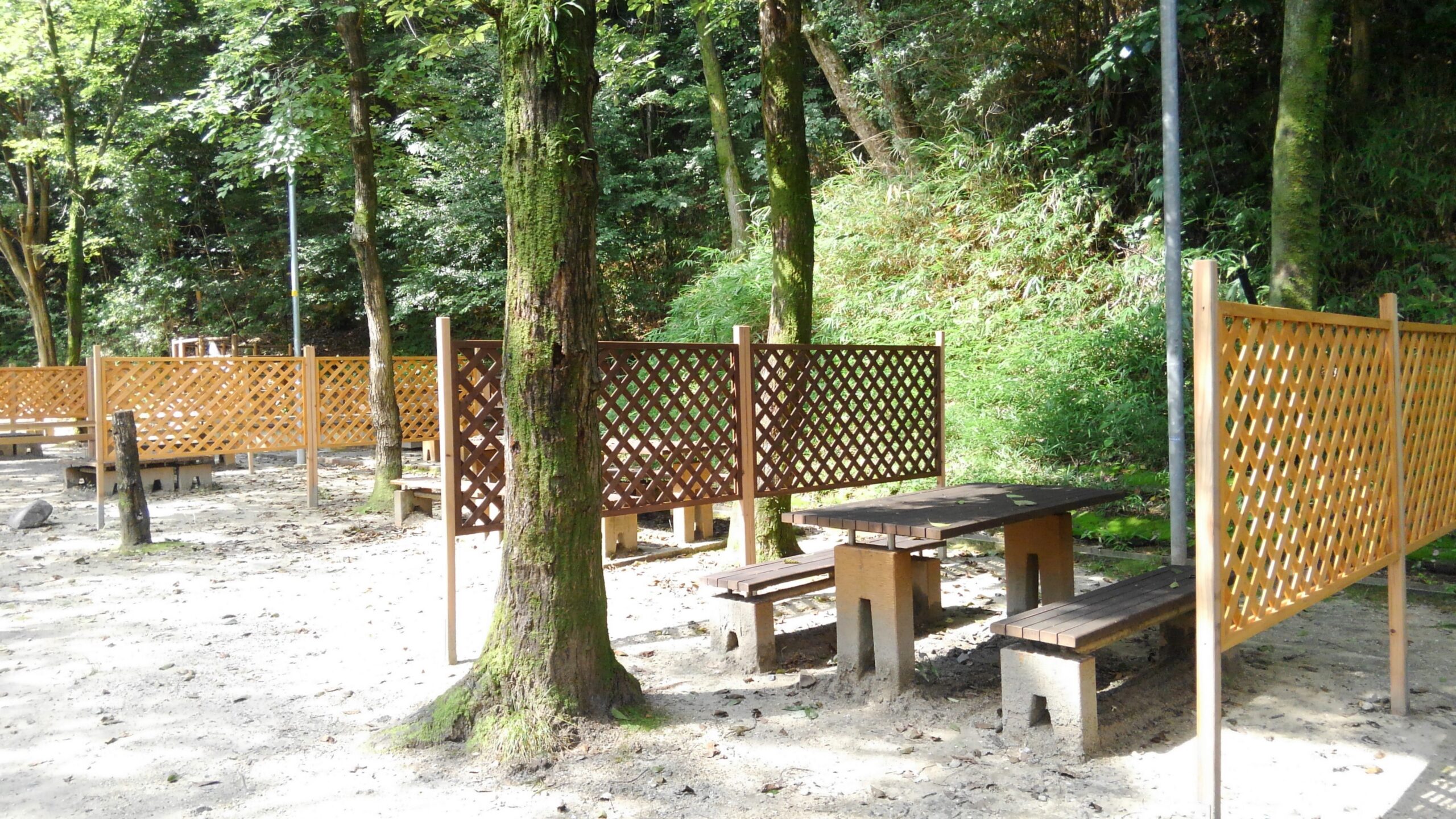 南部丘陵公園デイキャンプ場利用再開　施設整備が完了