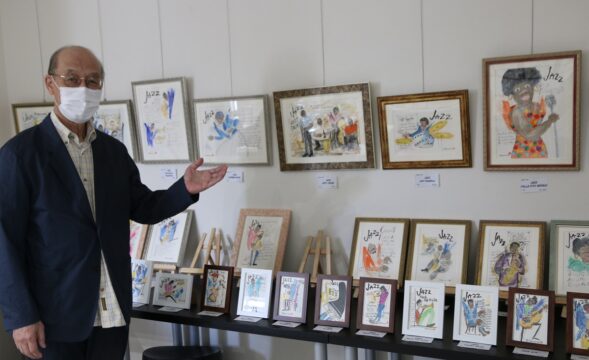 音楽を絵で表現　木村哲美さんが20回目の個展
