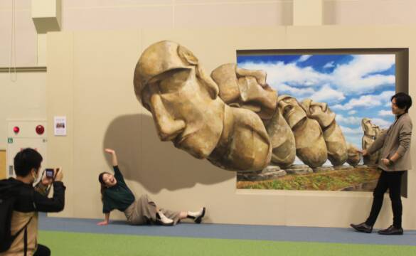 楽しい写真が撮り放題、「ナガシマスパーランド」でトリックアート展