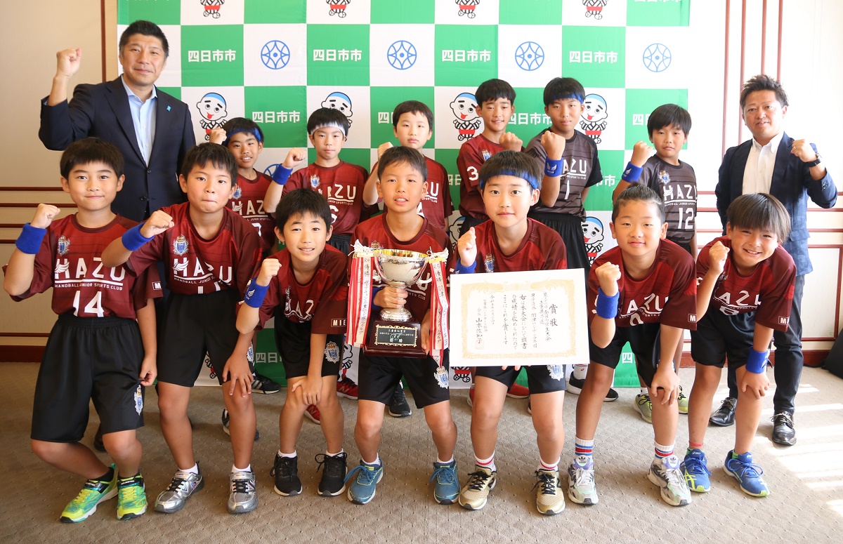 まずは1勝を　四日市の羽津ハンドボール少年団　全国小学生ハンドボール大会に出場