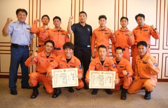 障害突破とロープブリッジ救出で初出場　全国消防救助技術大会　四日市市消防本部の救助隊員