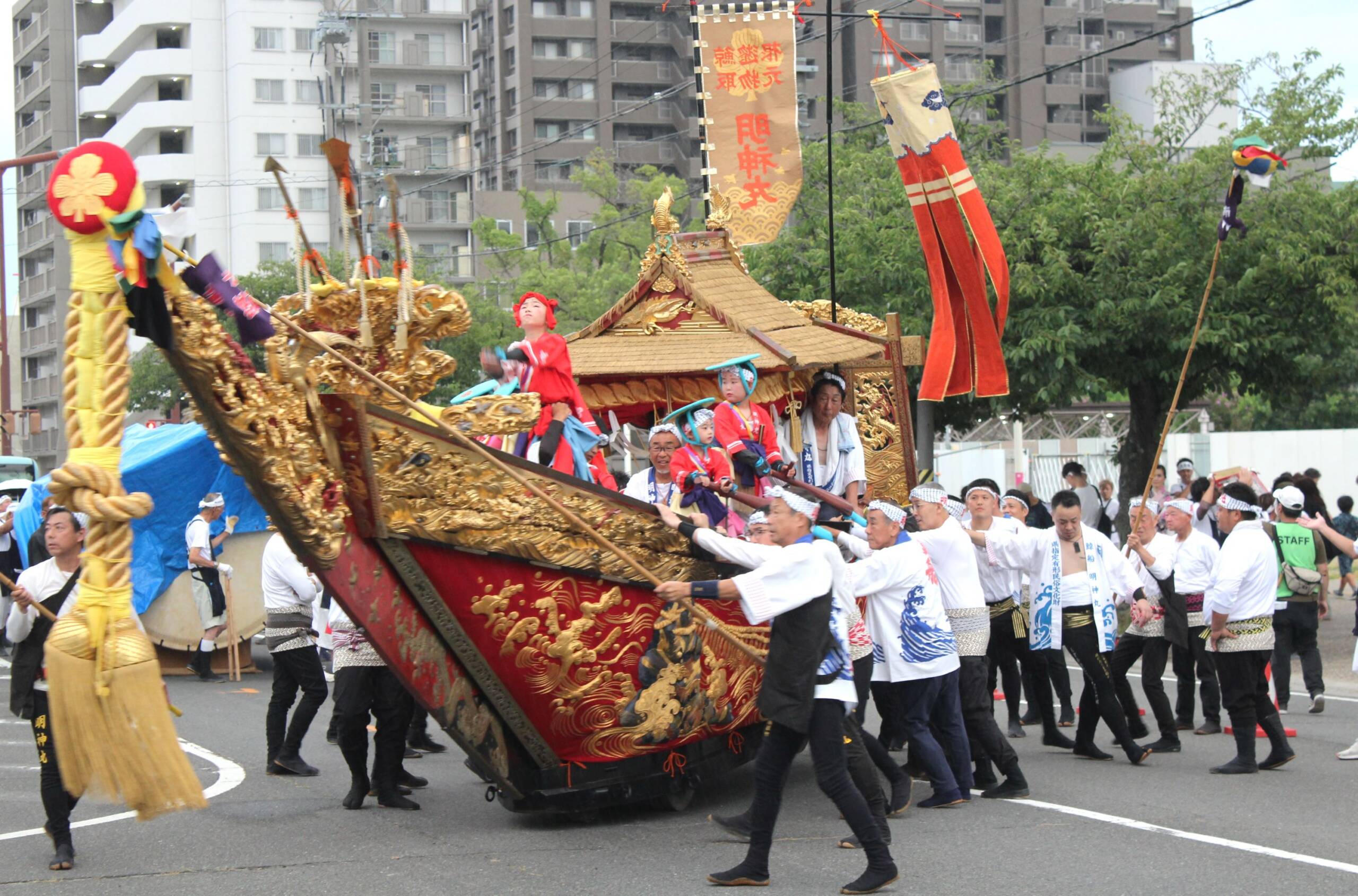 「八艘勢ぞろい」は実現せず、大四日市まつり2日目の文化財と伝統芸能