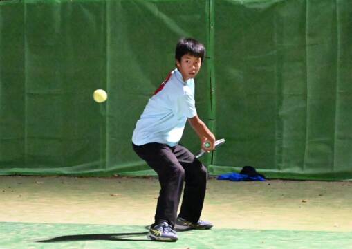 四大大会で優勝を目指す　三重グリーンテニスクラブ　片岡龍亮君