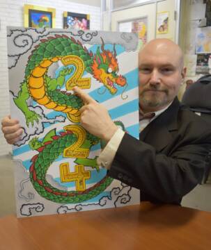 想像することの楽しさ　絵のアイデアたくさん　四日市在住　アンドリュー・マーフィーさん