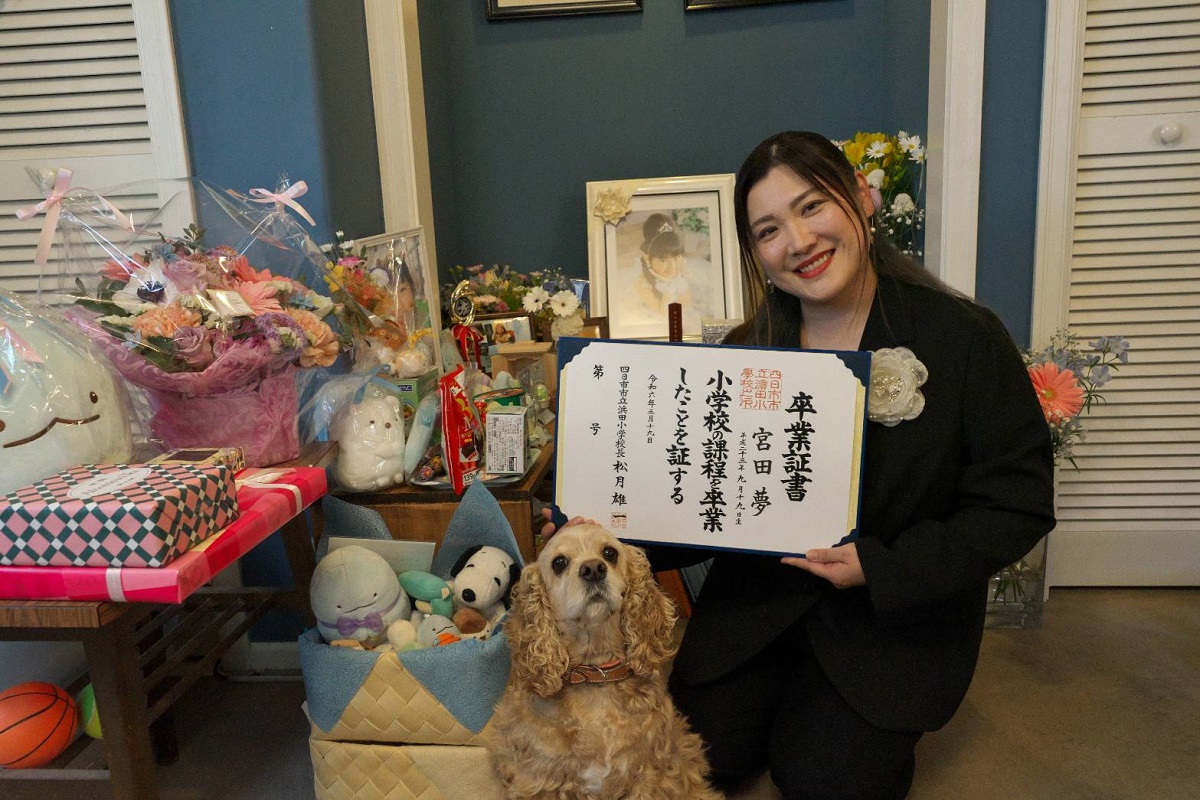 闘病経て亡くなった夢さんの卒業証書　自宅で母受け取る