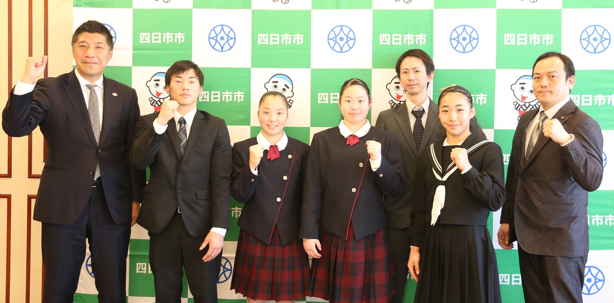パリ五輪につながる道　全日本体操個人総合選手権に出場　相好体操クラブ所属の選手が表敬訪問