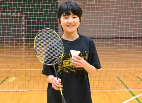 憧れは五輪選手　ときわジュニアバドミントン　坂下明音さん