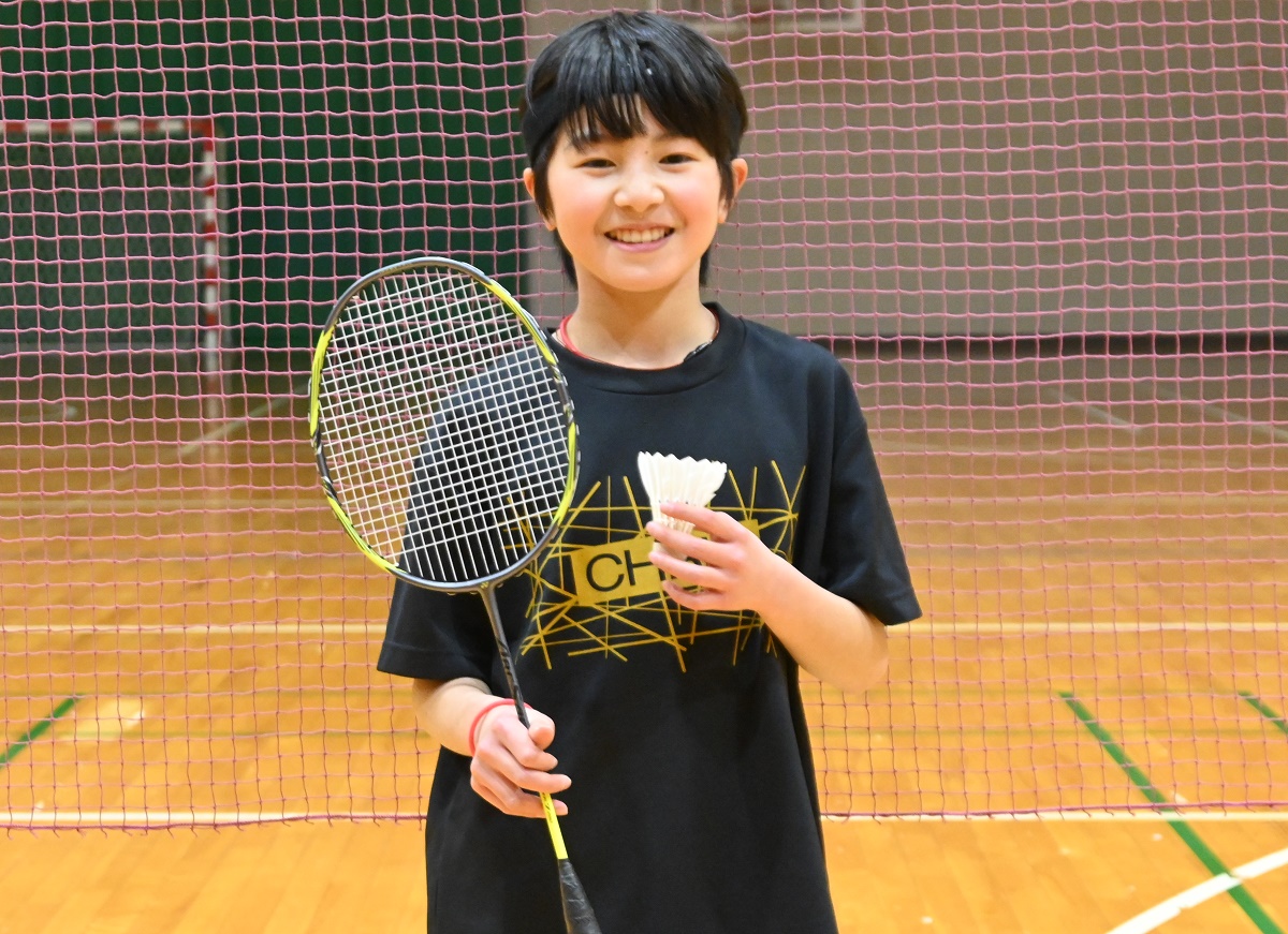 憧れは五輪選手　ときわジュニアバドミントン　坂下明音さん