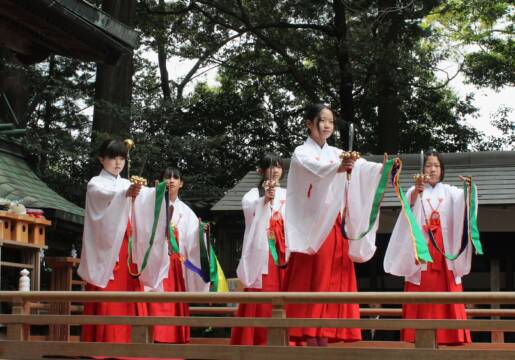 茶業の発展、献茶神事で願う、四日市の足見田神社で新茶まつり