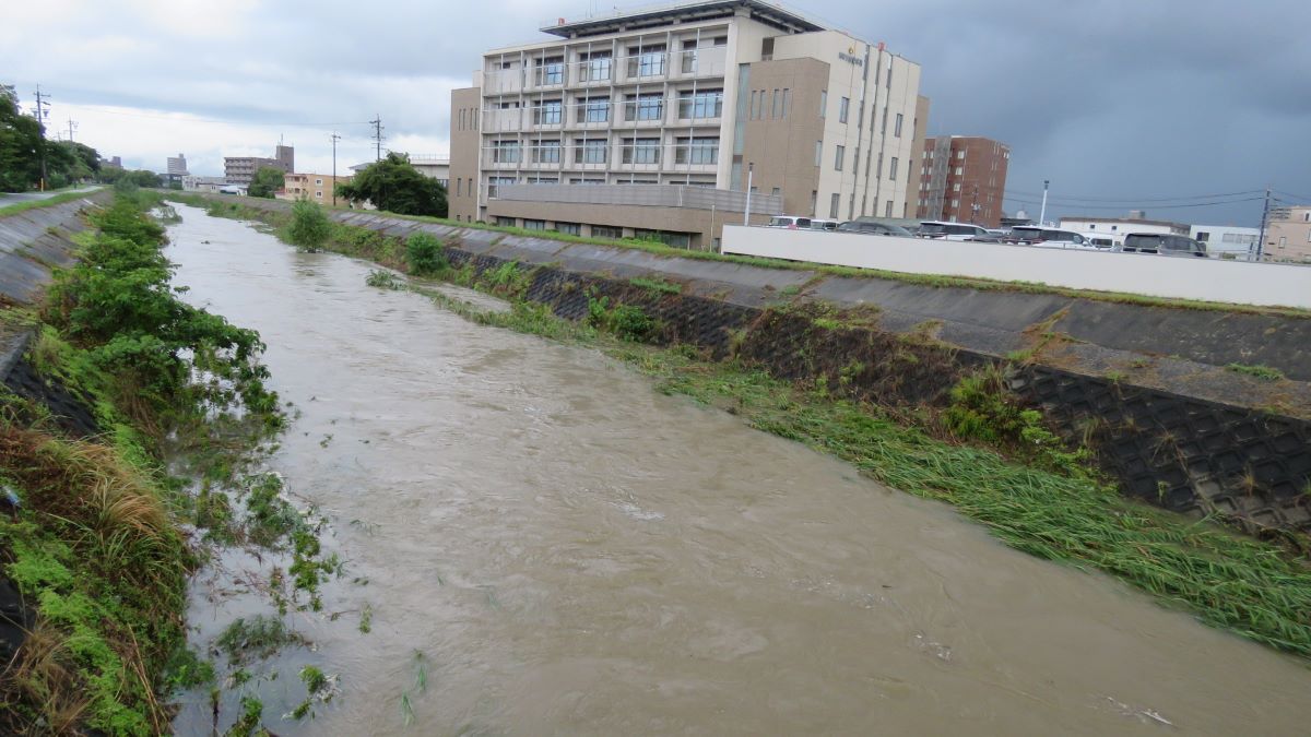 台風10号　四日市市にも影響　河川など水位上がる　