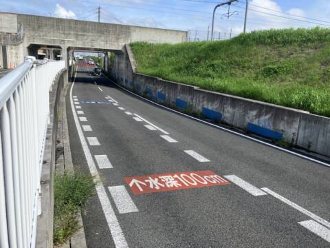大雨による道路冠水　アンダーパスにも注意　台風10号