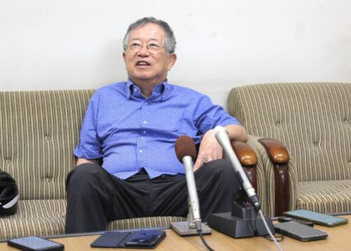 四日市市長選に元市議長の小川政人さんが立候補の意思を表明、ガラス張り市政運営など主張