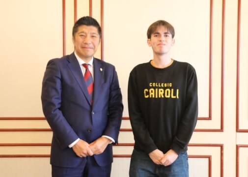 「日本の文化が大好き」　四日市中央ライオンズクラブが留学生受け入れ　イタリア出身のマリオさん