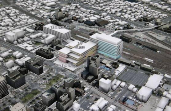 四日市市が新図書館、新大学の基本設計などの予算案を説明、9月12日に市議会に追加上程