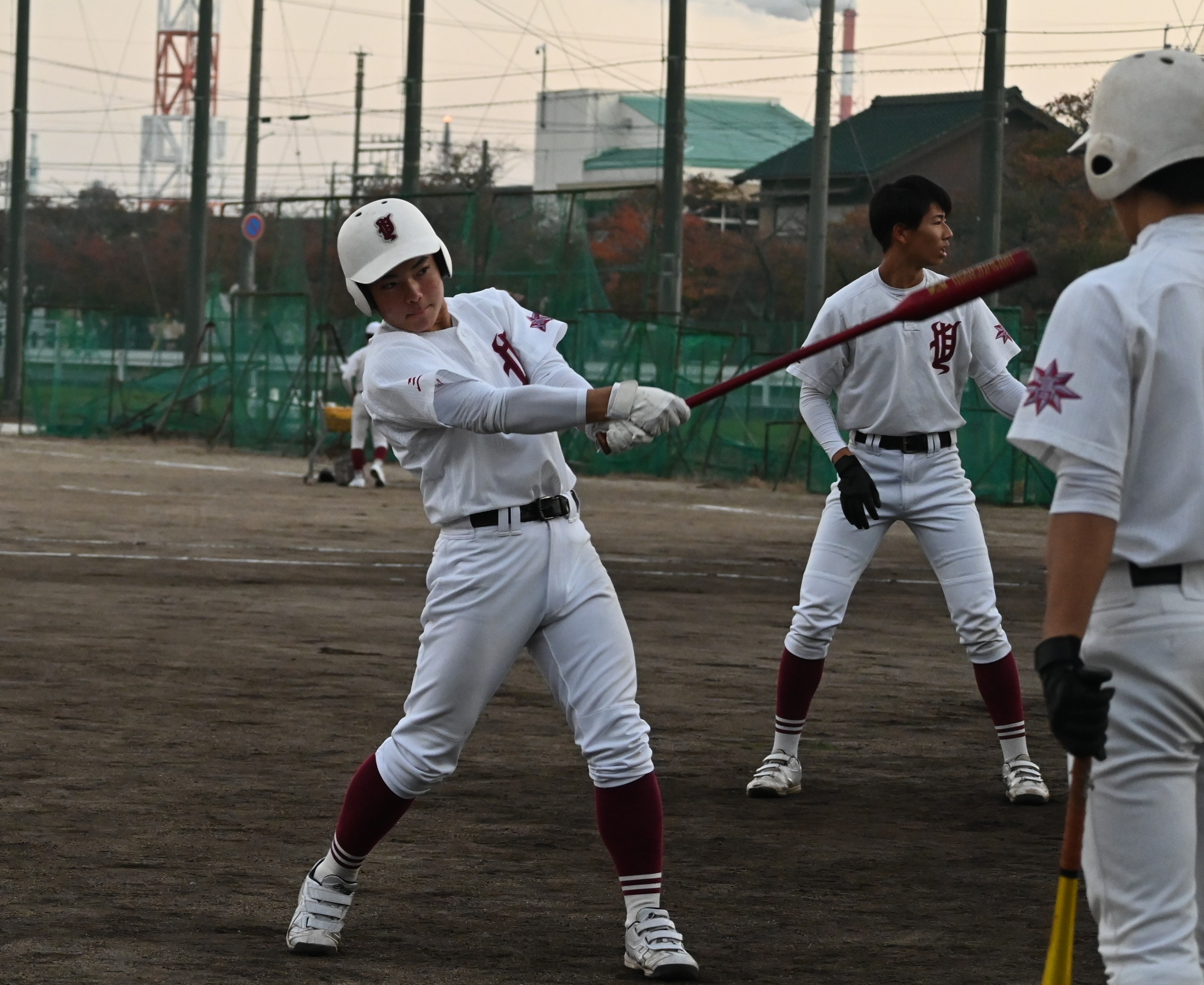 四日市高校打撃練習