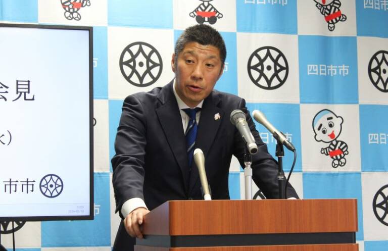 今議会での関連議案上程は難しい、くすの木パーキング取得で四日市の森智広市長