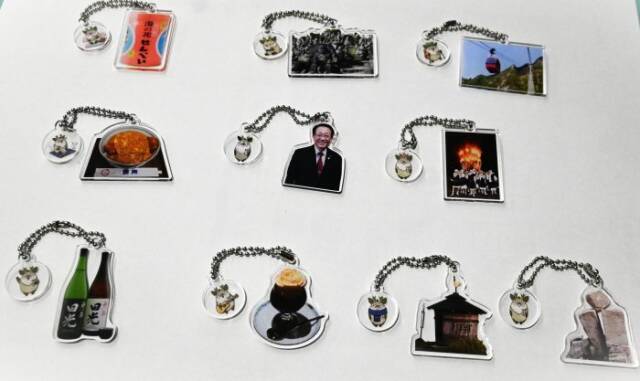 街ガチャのキーホルダー10種類