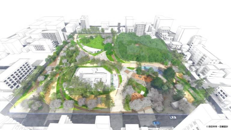 四日市の鵜の森公園でリニューアル1期工事が終わる、全体は2027年度完成