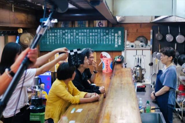 映画塾第8回作品「おばあちゃんのぬか漬け」の撮影風景