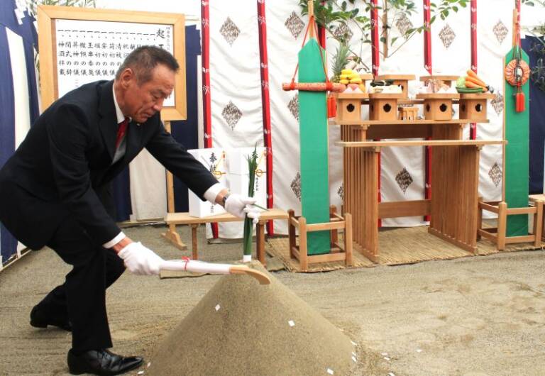 四日市三交ビルANNEXの建設地で起工式、中央通りにあらたなランドマーク誕生へ