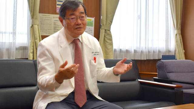 三重県立総合医療センター 新保秀人理事長兼病院長 インタビュー写真