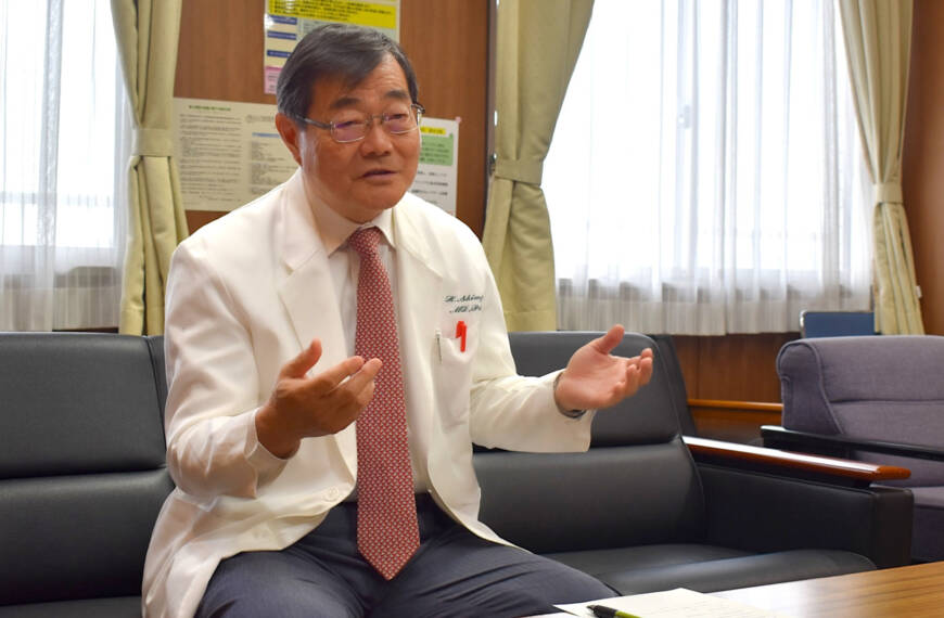 三重県立総合医療センター 新保秀人理事長兼病院長 インタビュー写真