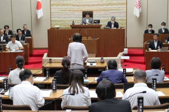 一般質問が最終日になった四日市市議会の本会議