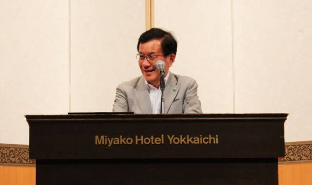 三重大の考え方を語る伊藤正明学長