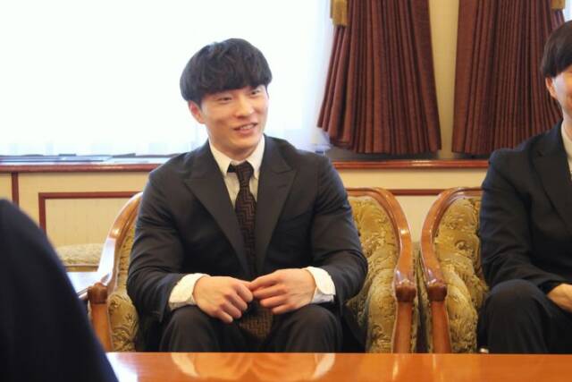 団体金に貢献したいと語る金田希一さん