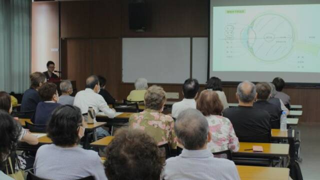 多くの参加者が耳を傾けた生活習慣病教室