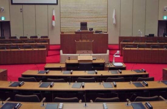 一般質問が続く四日市市議会