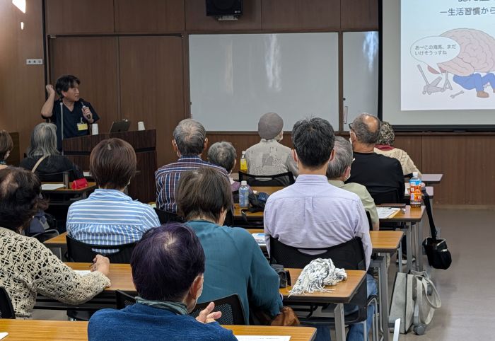 認知症予防に生活習慣が大切なことが語られた