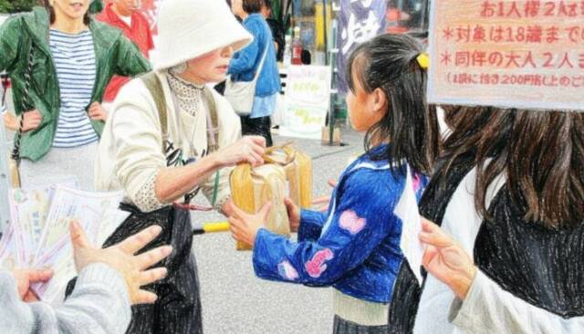昨年のお米のプレゼント